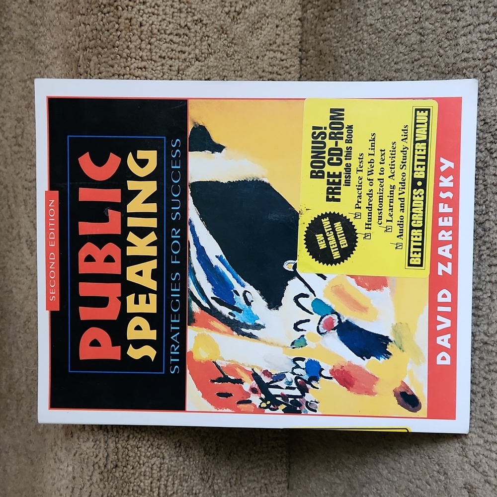 Public Speaking Strategies for Success Second Edition, great condition